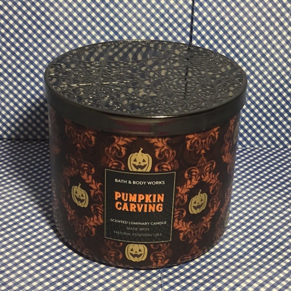 Pumpkin Carving 3-wick candle